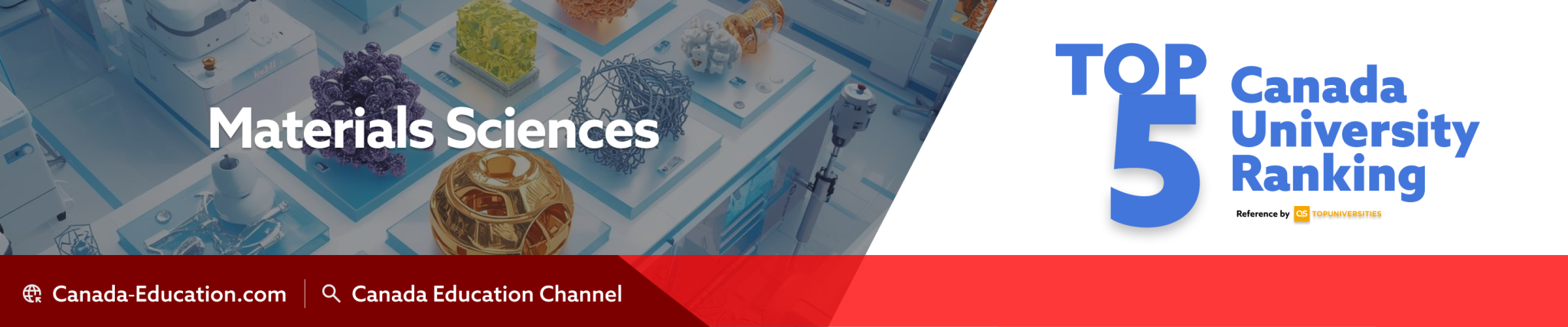 【Study in Canada】QS World University Rankings 2025 - Materials Science